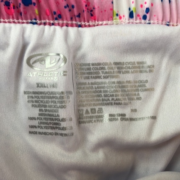Athletic Works Girls Printed and Solid Active Running Shorts, Sizes XXL 18 Plus - Picture 7 of 8